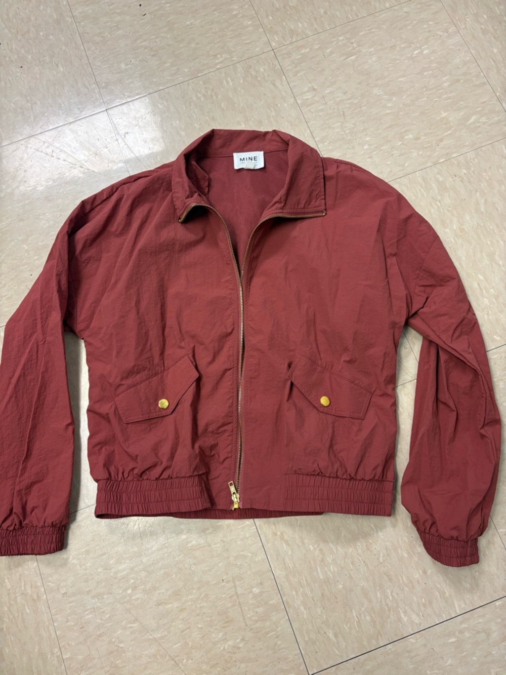 MINE Rust Red Women's Bomber Jacket